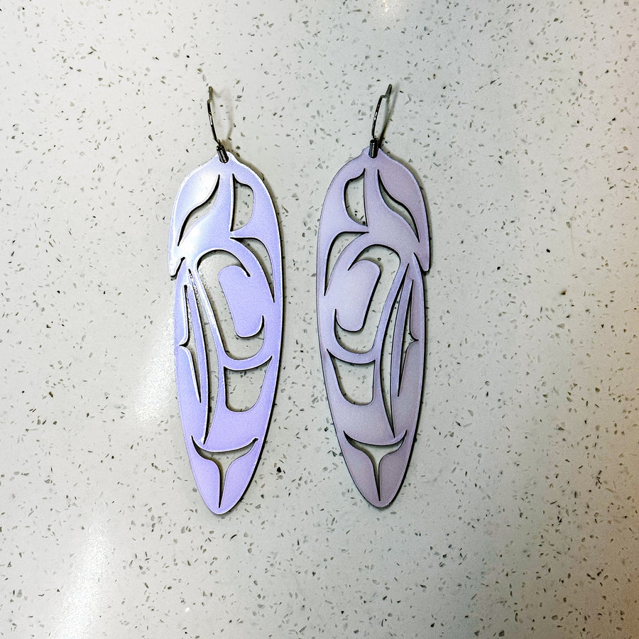 Feather Earrings - Acrylic 3"